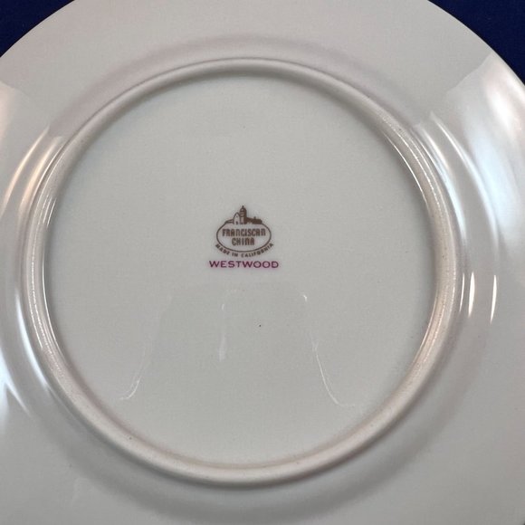 Vintage Franciscan China Westwood Bread Butter Plates Lot of 2 Made In USA - Picture 5 of 10